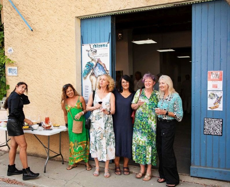 Opening of the "Rhizome Exhibition at Latuvu Gallery, Bages, France